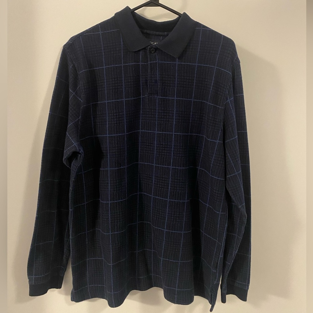 Navy Long-sleeve Polo Shirt